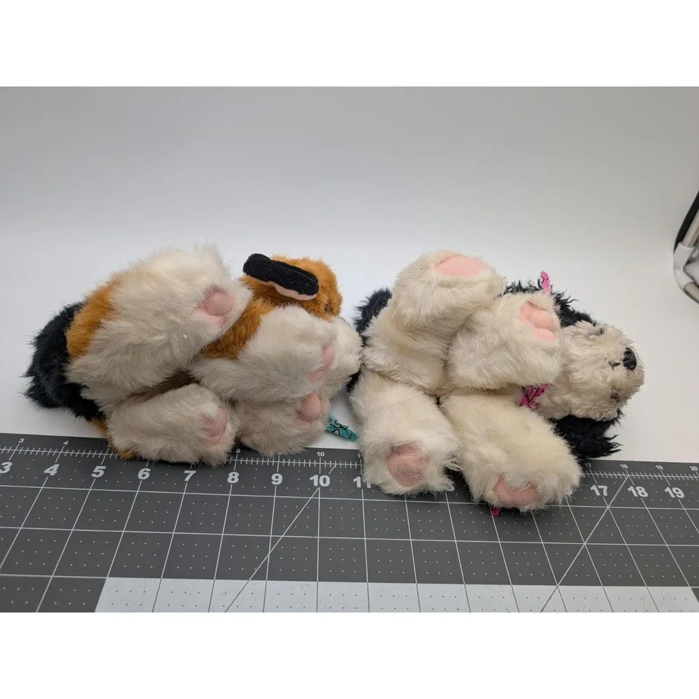 Tyco Puppy Puppy Puppies Dog Plush Lot of 2 READ Stuffed Animal‎ Toy